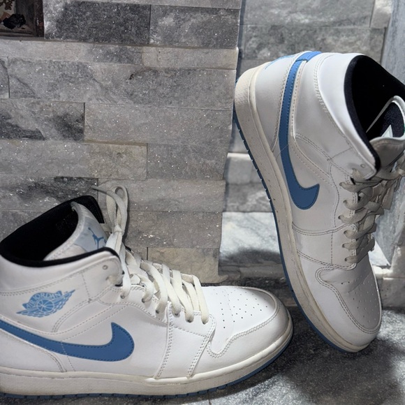 Jordan White and Blue Sneakers